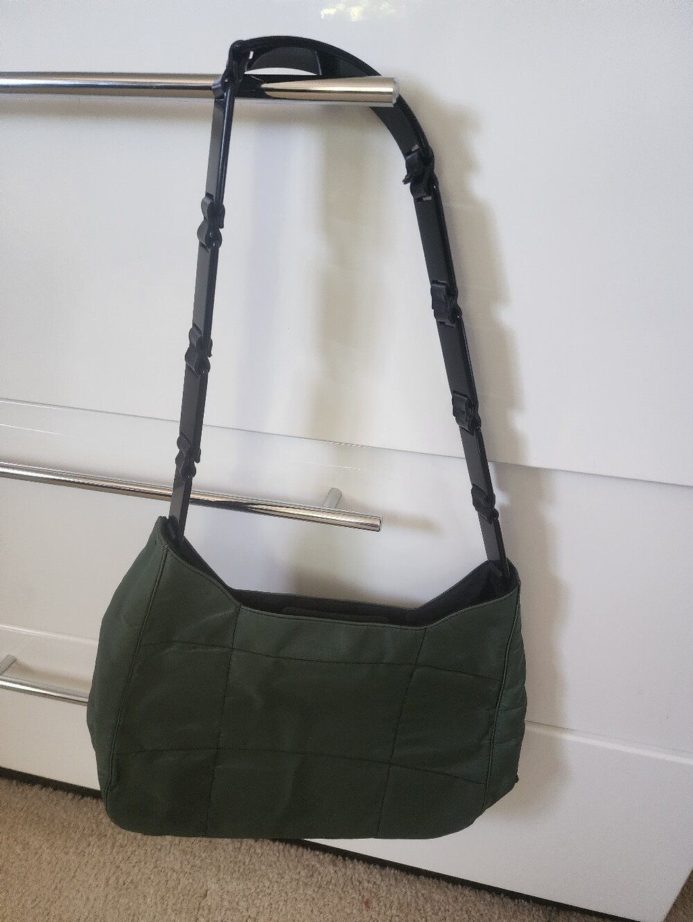 Green Nylon Prada Shoulder Bag